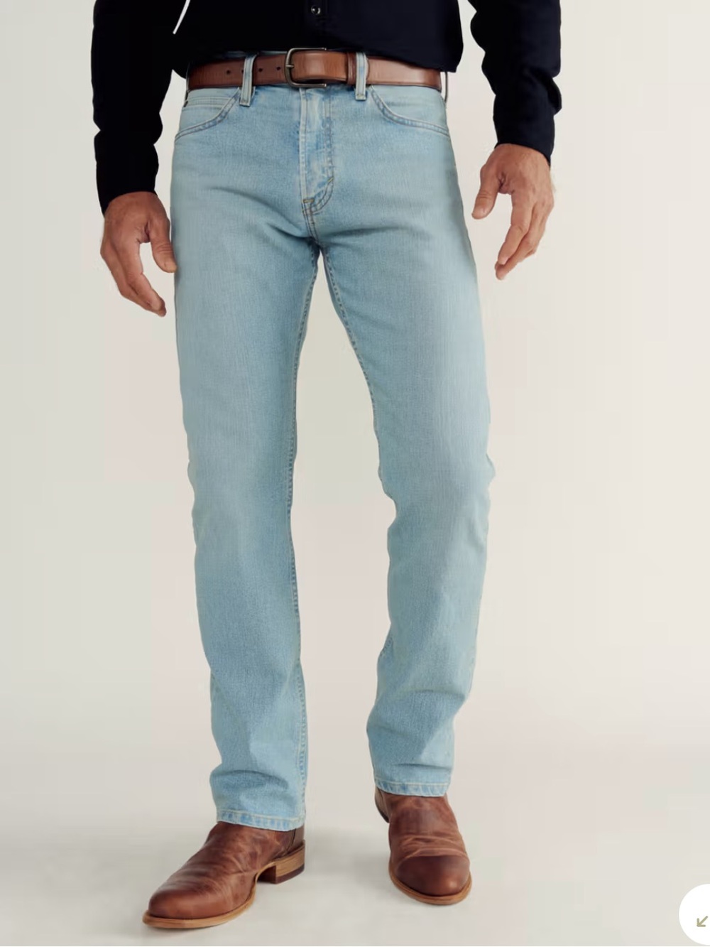 Tecovas Men’s Slim Straight Light Stone Blue Jeans 36x32 NWOT